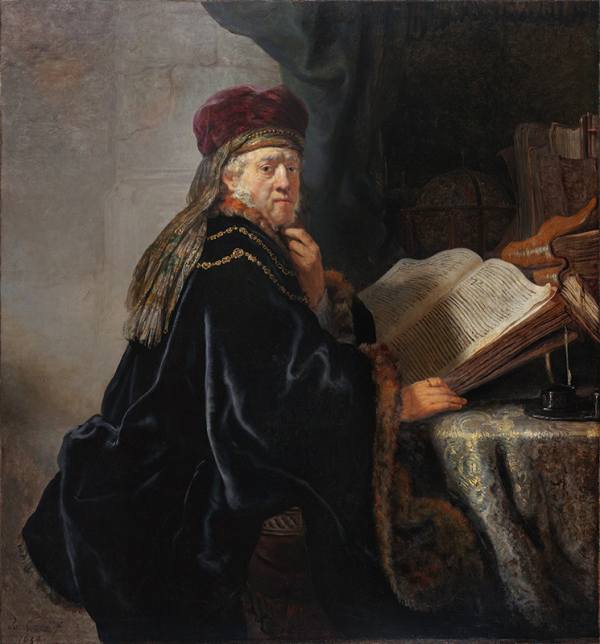 Rembrandt Harmenszoon van Rijn, Učenec ve studovně, 1634